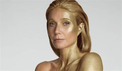 nude pics of gwyneth paltrow|Gwyneth Paltrow poses nude and paints her body gold for 50th